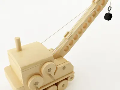 Toy Crane 3D model