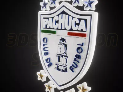 Club De Futbol Pachuca logo - Cinematic - 3D print 3D model