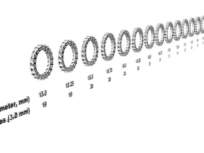Eternity diamond ring 3D print model