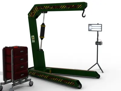 Mini crane 3D model
