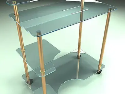 Free Glass Table Free 3D model