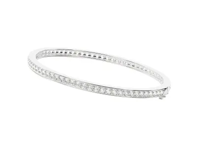 High Jewelry Diamond Bracelet 3dm stl renders details 3D print model