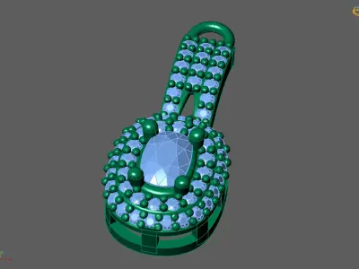 Women Pendants 3DM STL Pendant Renders Details 3D print model 3D print model