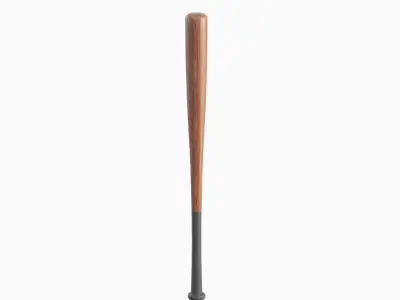 Baseball Bat Set B Low-poly 3D model