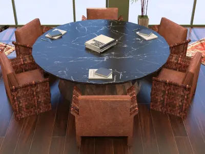 ZEMEN BANK CEO OFFICE DESIGN Free low-poly 3D model