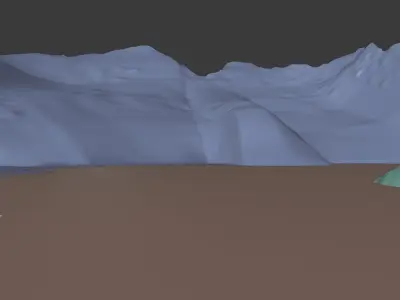 Icy Lagoon Free 3D model