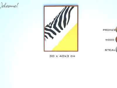 art wall poster 3D model