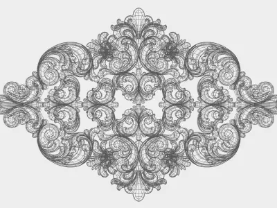 Carved decor for cnc 55 3D model