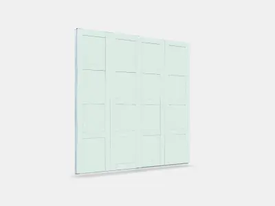 BERGSBO Pair of sliding doors Low-poly 3D model