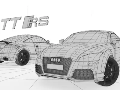 Audi TT RS 2010  3D model
