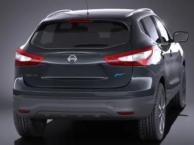 Nissan Qashqai 2016 VRAY 3D model