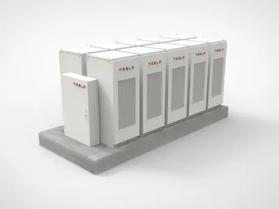 Tesla powerpack 3D model