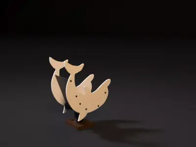 Attraction Dolphin 3D model