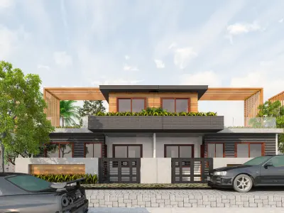 Colony Street House Elevation Architecture 3D model 3D model