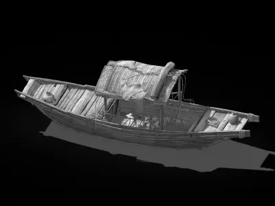 Game Journey to the West - Fishing Boat 3D model