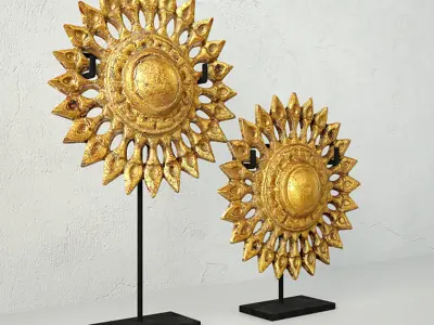 Thai Ceiling Decorations 3D model