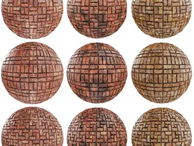 8K PBR Brick Wall Texture Collection Vol 03 Texture