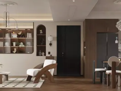 Living room 3D model 48