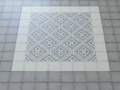 Porcelain tile collection EQUIPE ART NOUVEAU  EKIPE AR NUVO  3D model