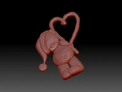 Dear teddy bear 3D print model