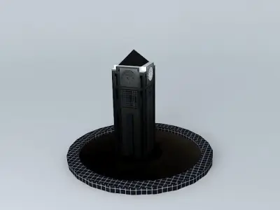 Karaman Town Square - Clock Tower Free 3D model