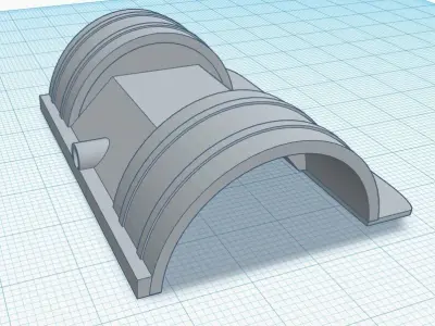 small tire wheel tubs scale model 3D print model