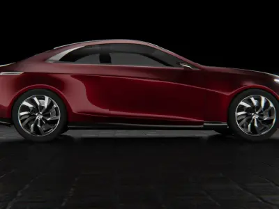 CRZ Coupe Car - Low Poly 3D model