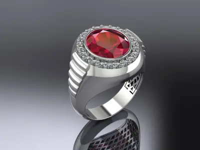 Jewelry Ring Gold 3D print model