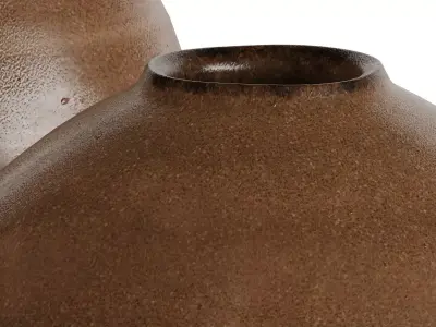 AKU ceramics set of Mini Vases 3D model