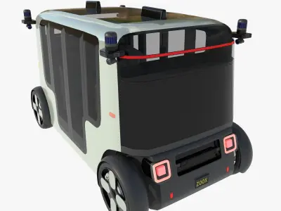 unmanned taxi 3D model
