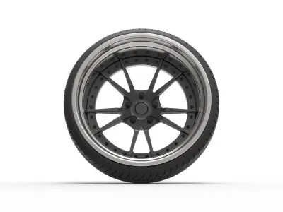 Wheel for Stance car 3D model