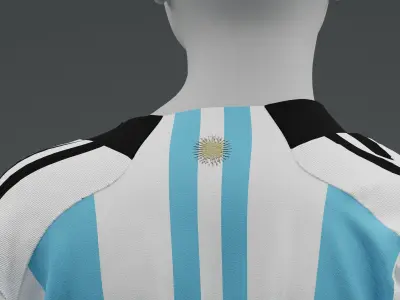 Argentina 2022 Women Home Jersey 3D model