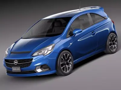 Opel Corsa OPC 2016 3D model