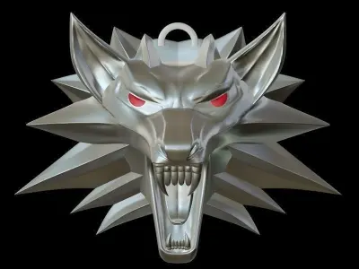 Witcher medallion 3D printable 3D model