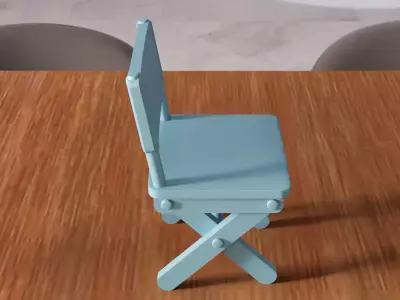 Miniature Director Chair - 369 3D print model