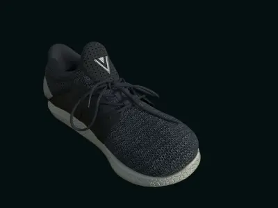 Trainers blue grey 3D model 3D model