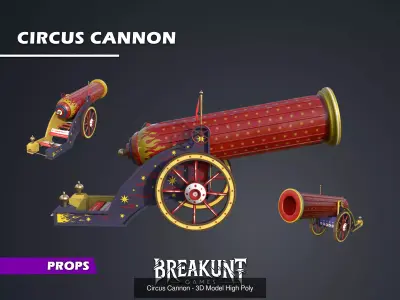 Outdoor Circus  - 64 assets  3D Model Collection