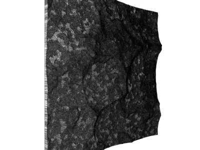 78-RockPanel piece of paper on wall 3D model