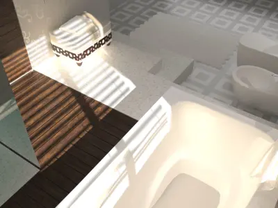 Bathroom 01 3D model