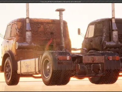 Truck Levo M1590 - Unreal Engine 4 Project Low-poly 3D model