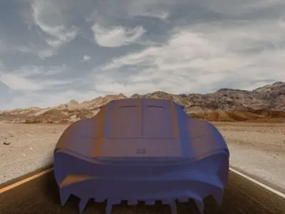 Bugatti La Voiture Noire 3D print model