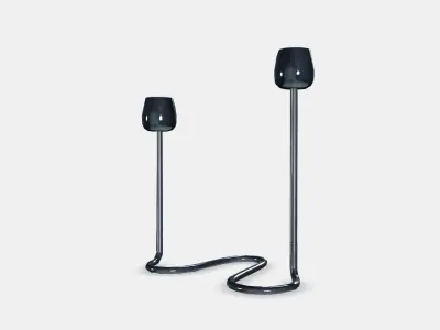 SILVERPARON Candlestick for 2 candles Low-poly 3D model