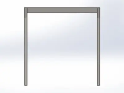 office table leg 3D model