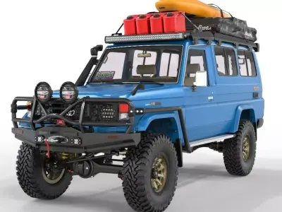 Generic land cruiser series 71 long chassis FBX 3D model