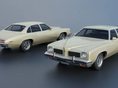 Pontiac LeMans 4 Door 1973 3D print model