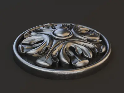 Rosette  for cnc machine 3D model