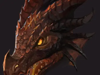 Stone Dragon Prison - Fire Faucet 3D model