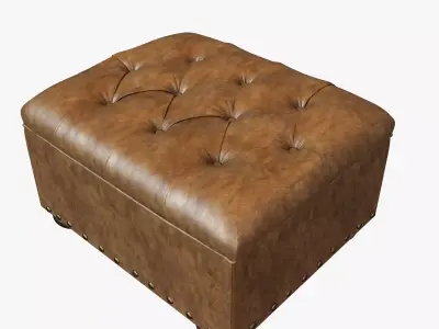 Restoration Hardware  Ottoman Churchill  3D model
