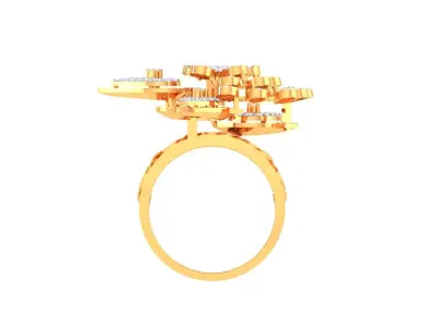 Diamond Ring 3D print model 10