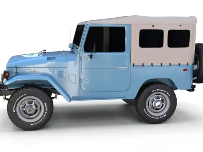 Toyota Land Cruiser FJ 40 Soft Top 3D model